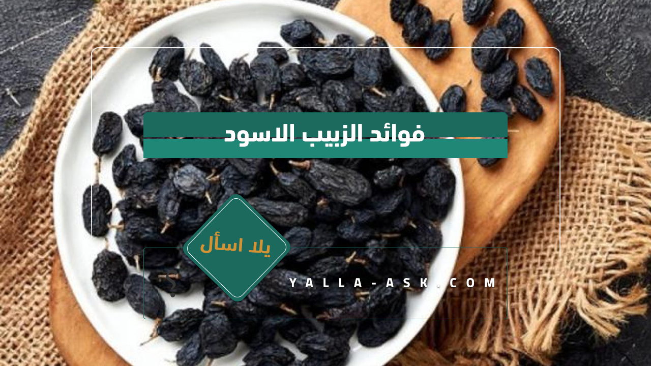 فوائد الزبيب الاسود