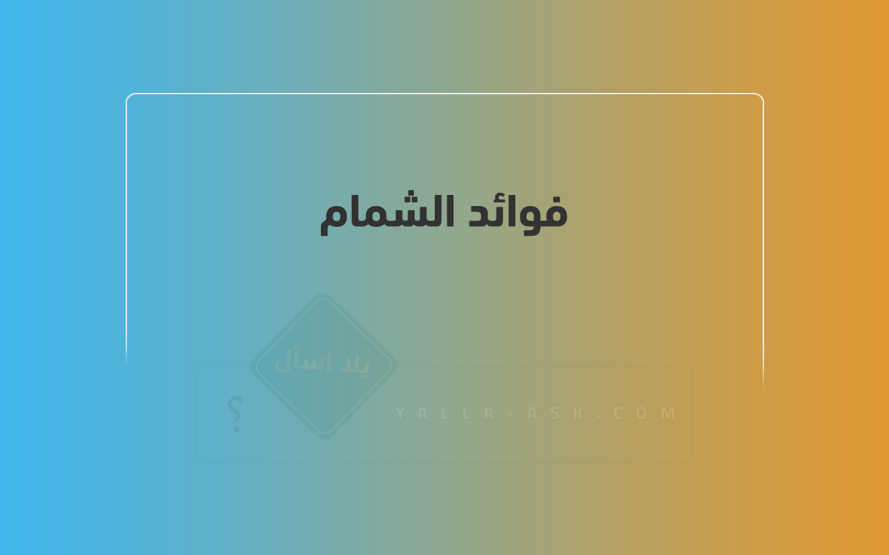 فوائد الشمام